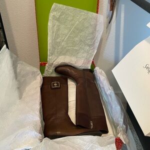 Tory Burch Brown Leather Riding Boots. Gently loved, worn a handful of times!